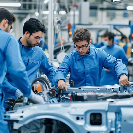 Engineering team at work